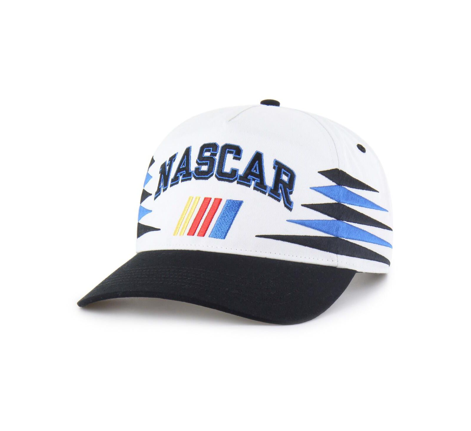 Мужская регулируемая кепка '47 Brand NASCAR Diamond Cut Hitch белая/черная