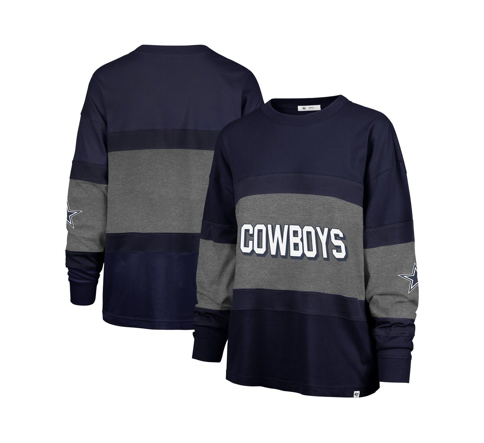 '47 Brand Women's Navy Dallas Cowboys Breezeway Archive Long Sleeve T-Shirt