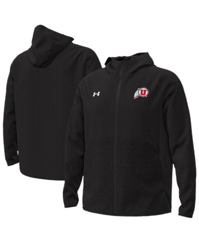 Мужская куртка Under Armour Utah Utes Unstoppable Raglan Full-Zip, черная
