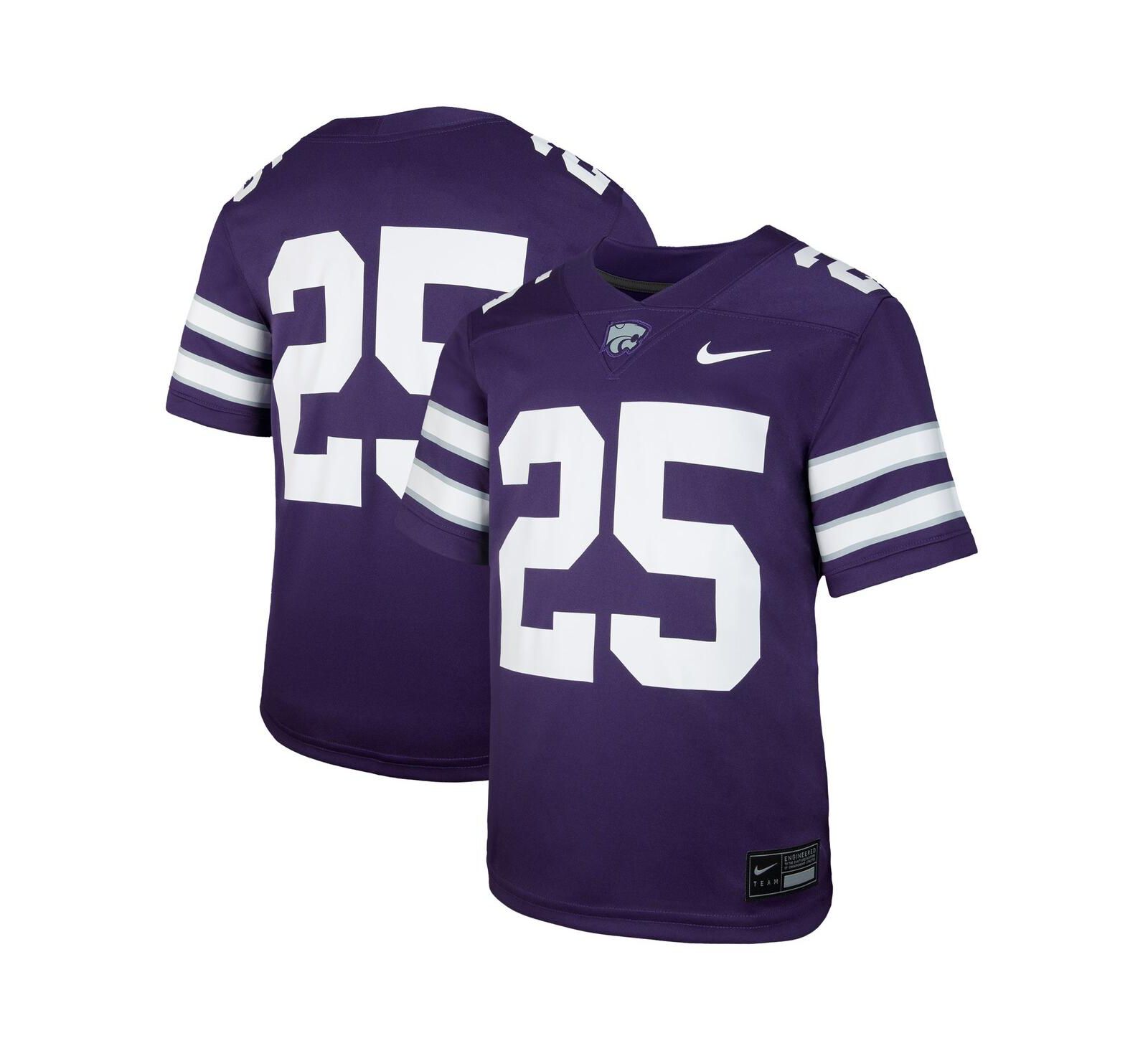 Nike детская реплика джерси Kansas State Wildcats, фиолетовая, 25