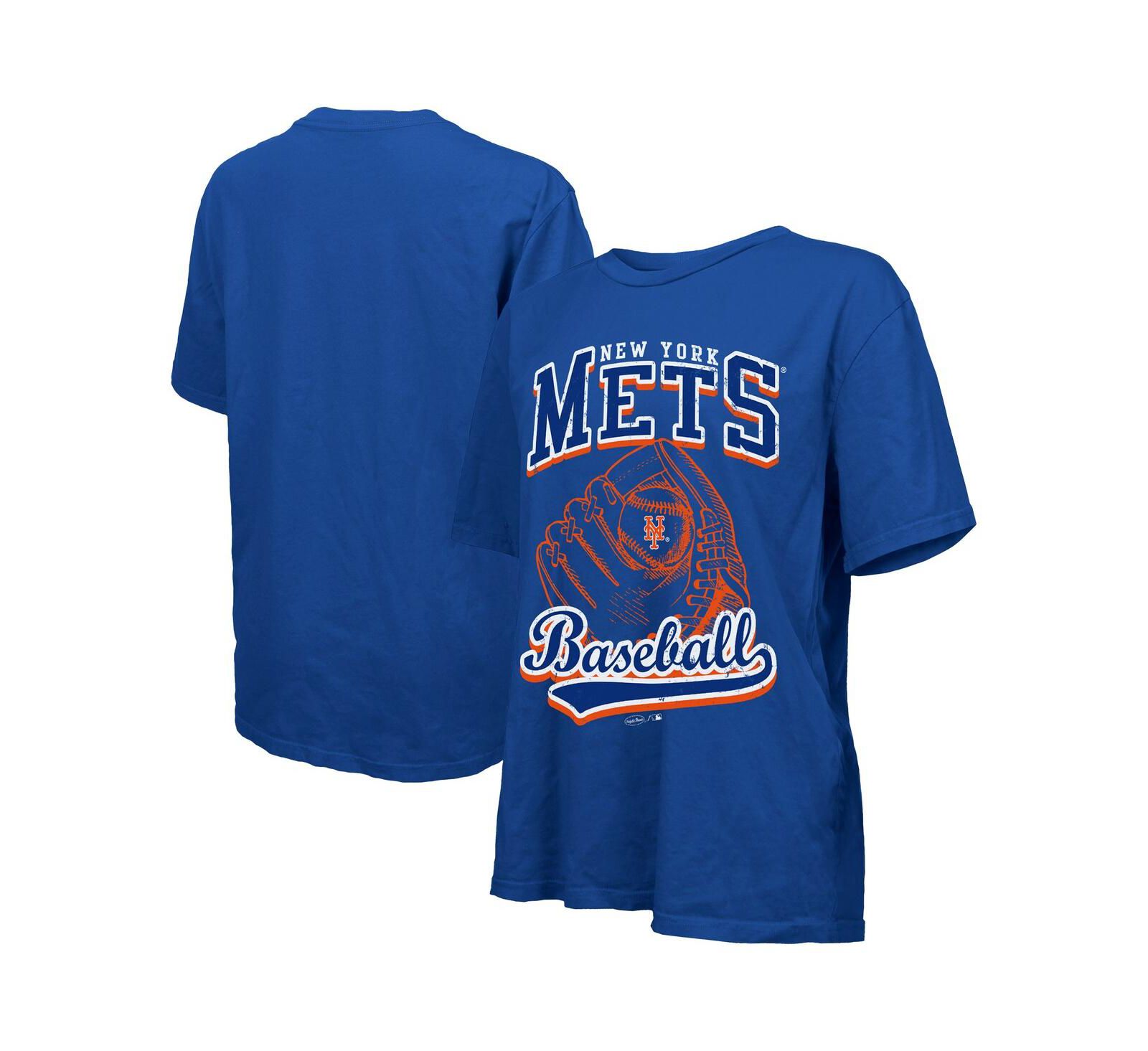 Женская футболка Majestic Royal New York Mets Oversized First Base