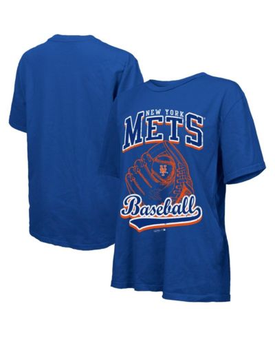 Женская футболка Majestic Royal New York Mets Oversized First Base