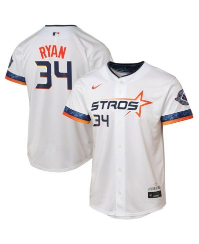 Nike Игровая джерси Nolan Ryan Houston Astros 2025 City Connect Limited для мальчиков и девочек, белая