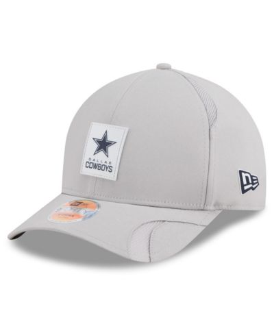 New Era мужская регулируемая кепка 9FORTY Dallas Cowboys 2025 Sideline M-Crown, серая