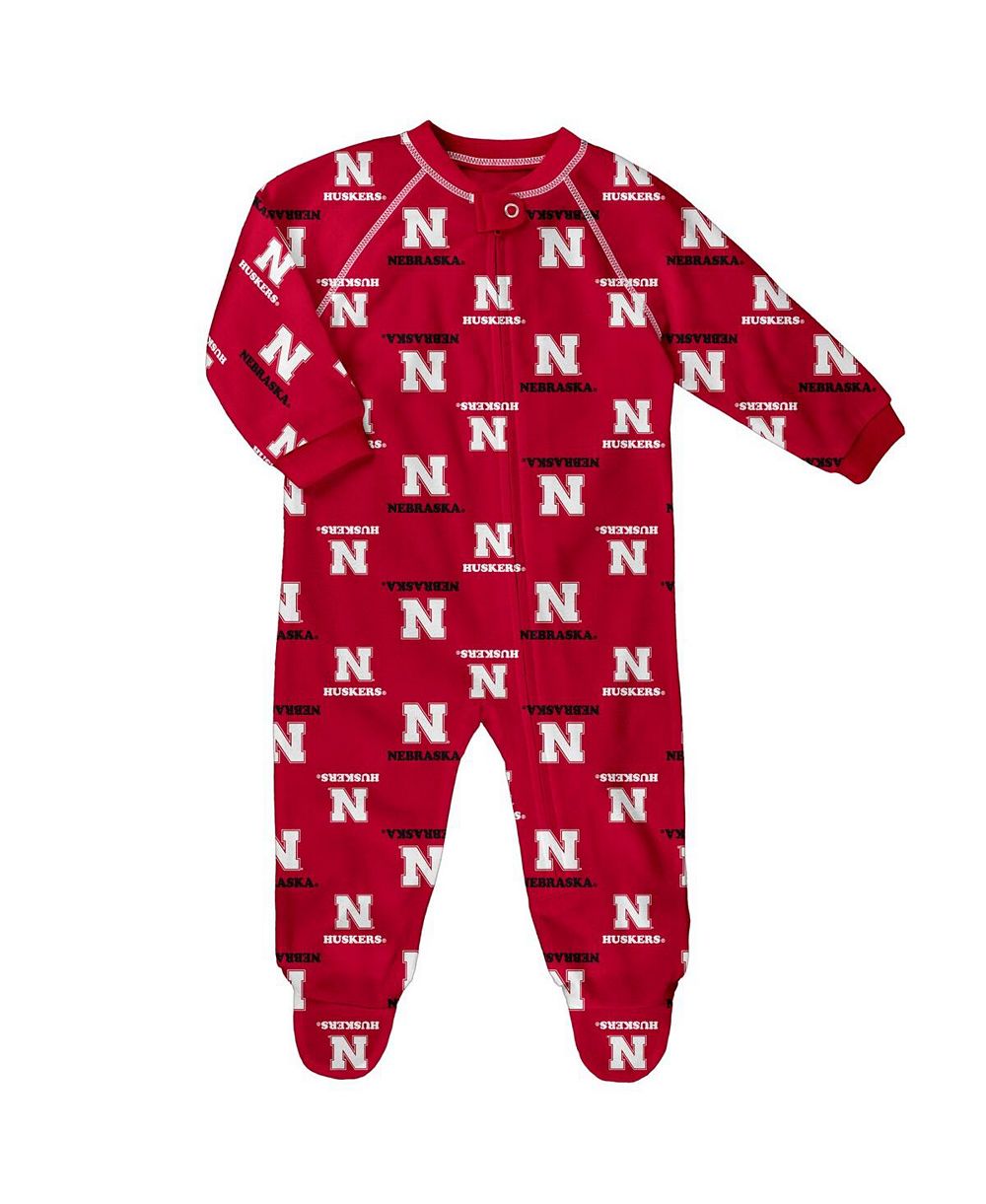 Комбинезон Outerstuff для малышей, Scarlet Nebraska Huskers, сплошной принт