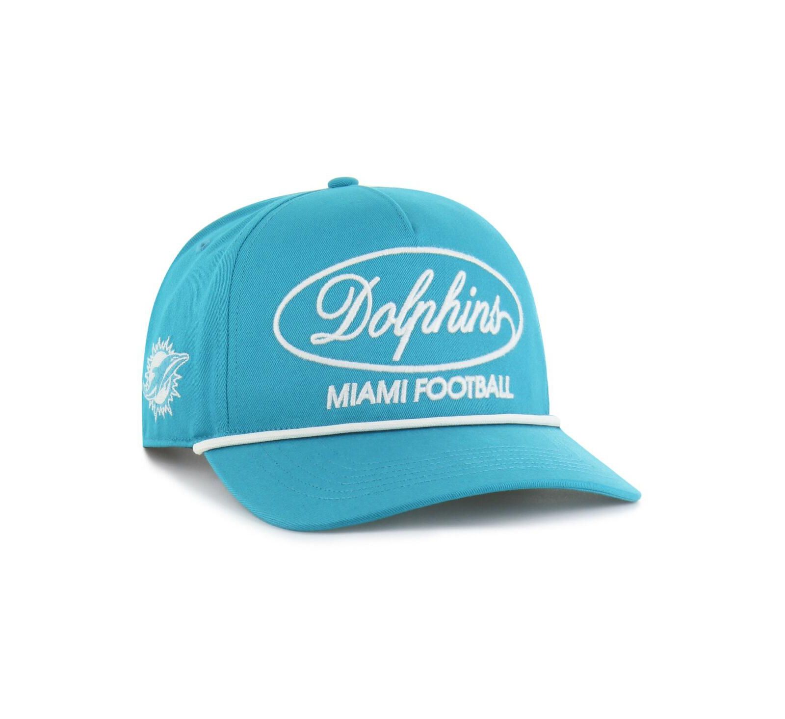 Мужская кепка '47 Brand Aqua Miami Dolphins Foundational Hitch регулируемая