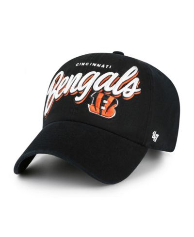 '47 Brand Women's Black Cincinnati Bengals Ariana Clean Up Adjustable Hat