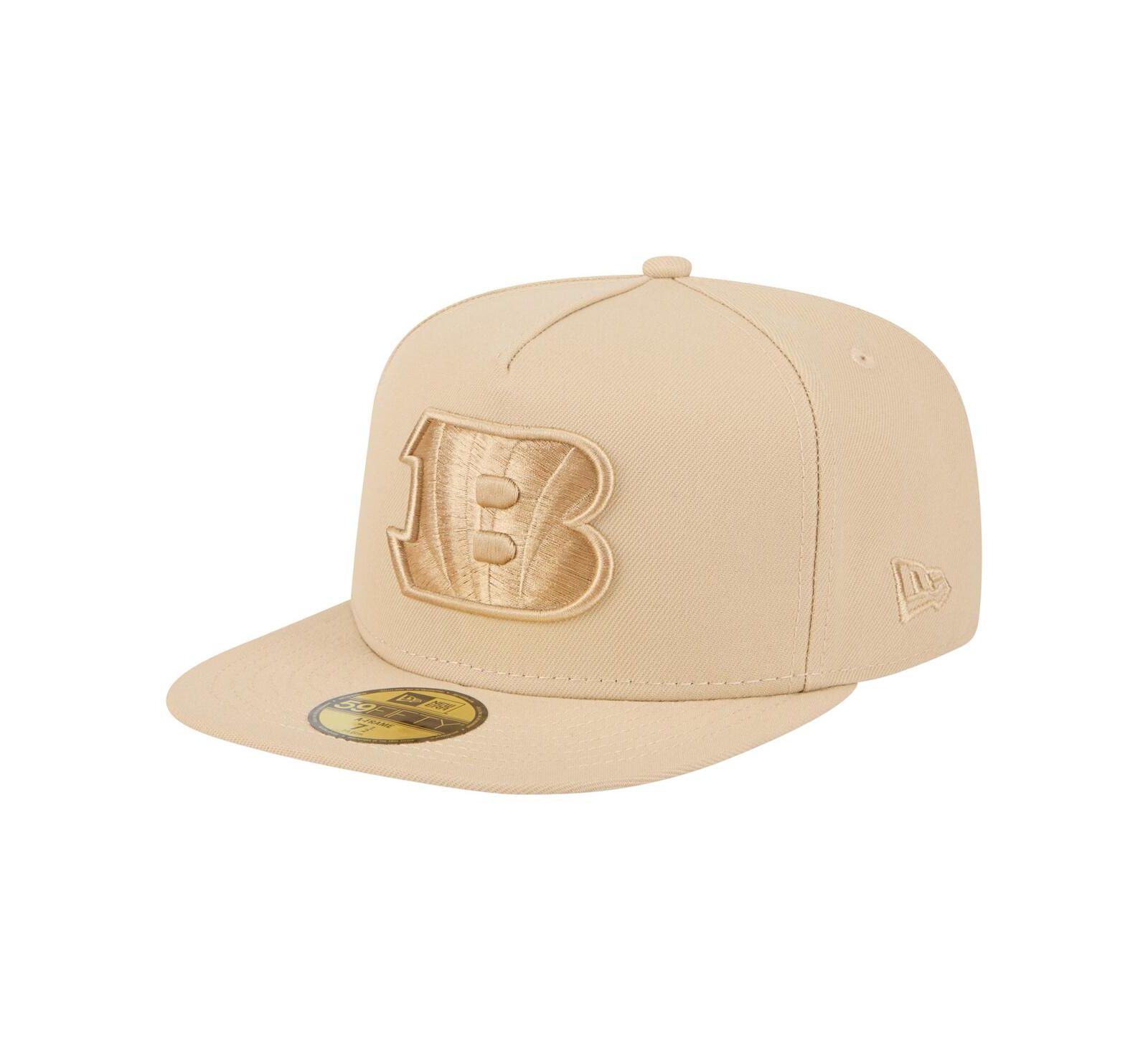 Мужская кепка New Era Cincinnati Bengals Color Pack A-Frame 59FIFTY Light Beige