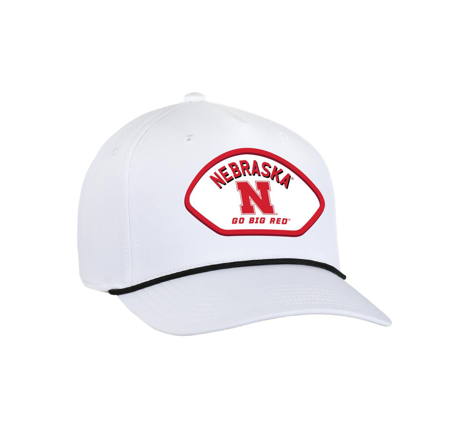 Мужская кепка Ahead White Nebraska Huskers Alto Rope Adjustable Hat