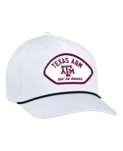 Ahead Men's White Texas A&M Aggies Alto Rope Adjustable Hat