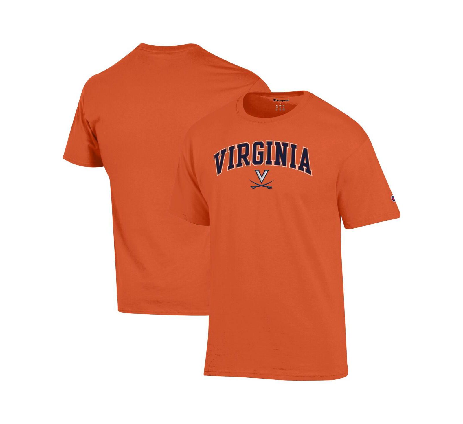 Мужская футболка Champion Orange Virginia Cavaliers Arched Logo