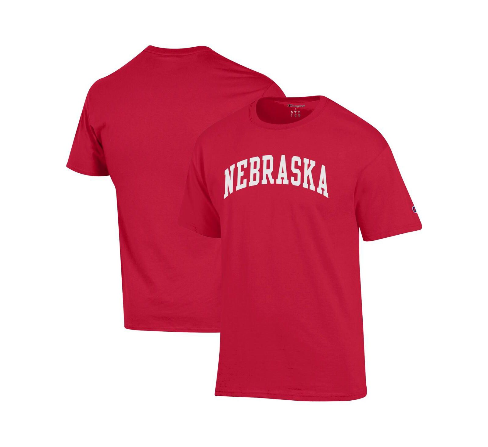 Мужская футболка Champion Scarlet Nebraska Huskers Basic Arch