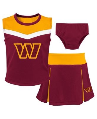 Детский набор Outerstuff для чирлидинга Washington Commanders Burgundy 2-Piece с шортами