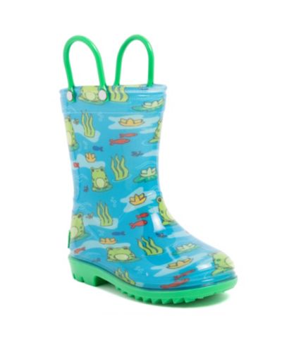 London Fog Toddler Boys' 5T-10T Sven T Printed Rain Boots