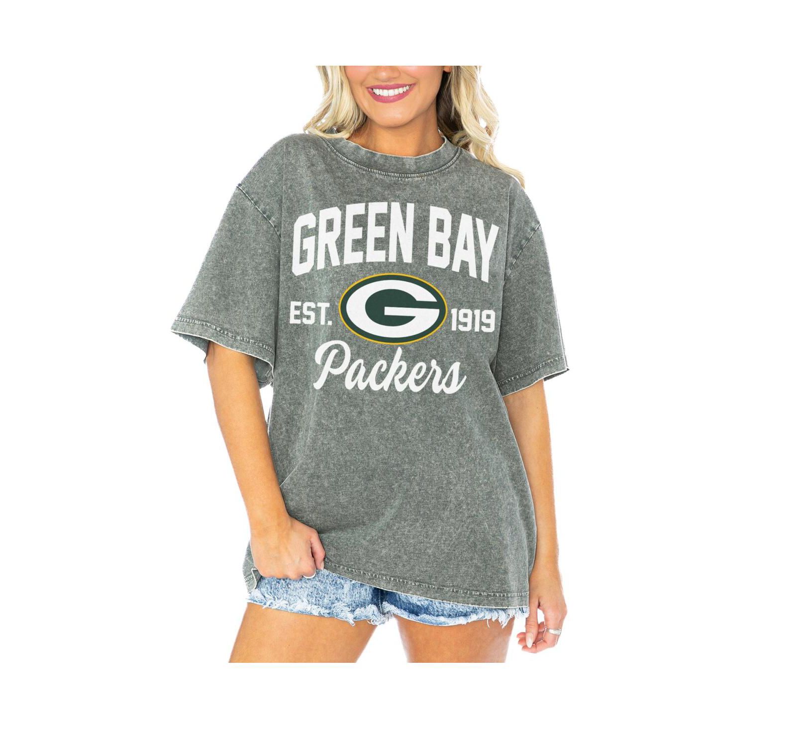 Женская футболка Gameday Couture Green Bay Packers Tackle Titan Boyfriend Washed
