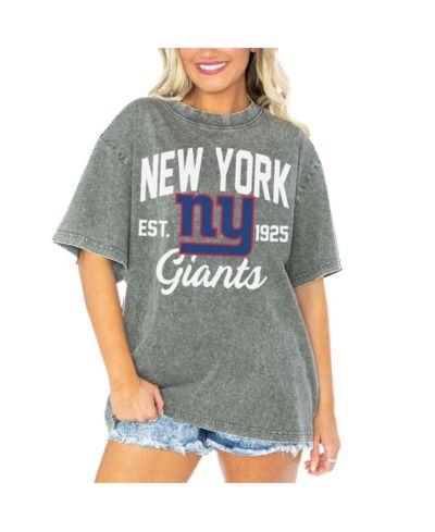 Gameday Couture Женская серая футболка New York Giants Tackle Titan Boyfriend Washed