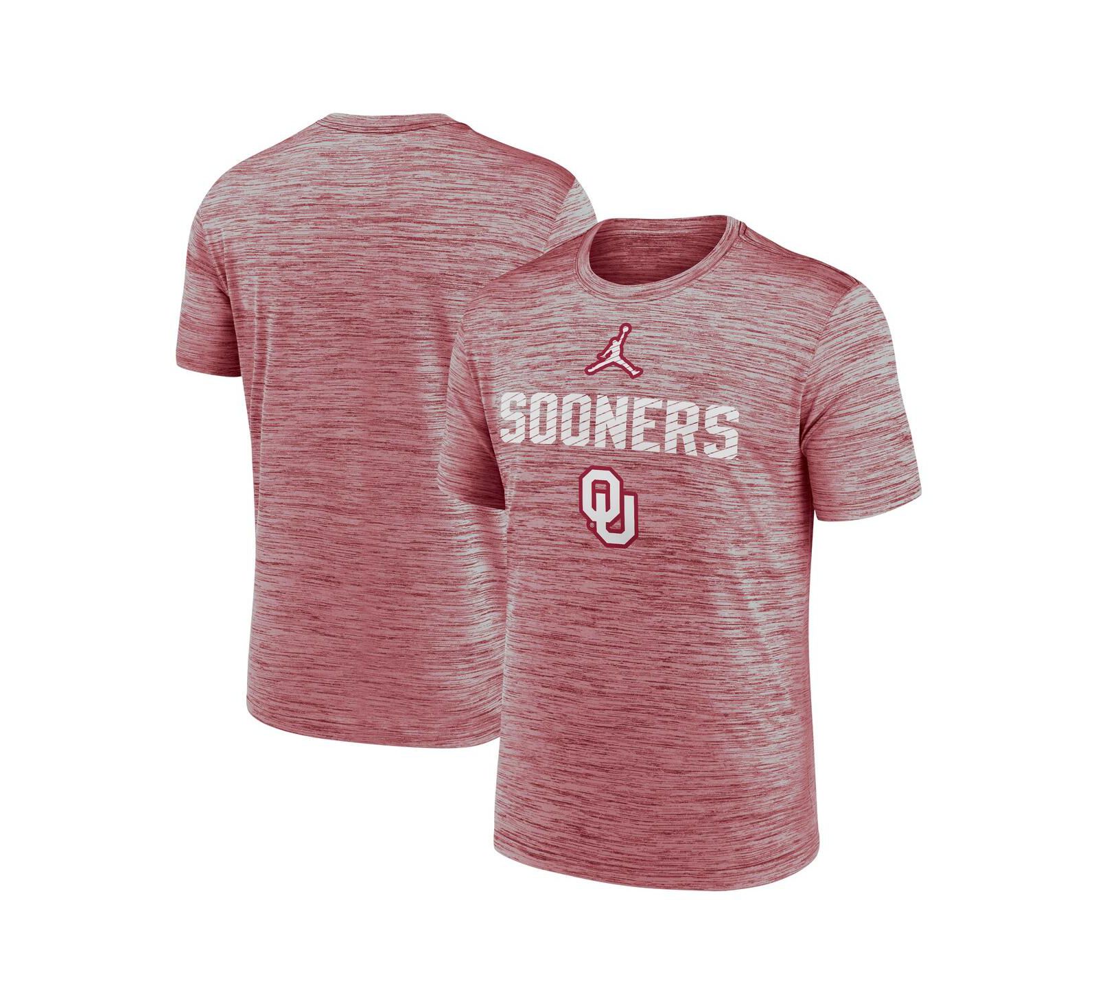 Мужская футболка Jordan Oklahoma Sooners Campus Slant Velocity Performance