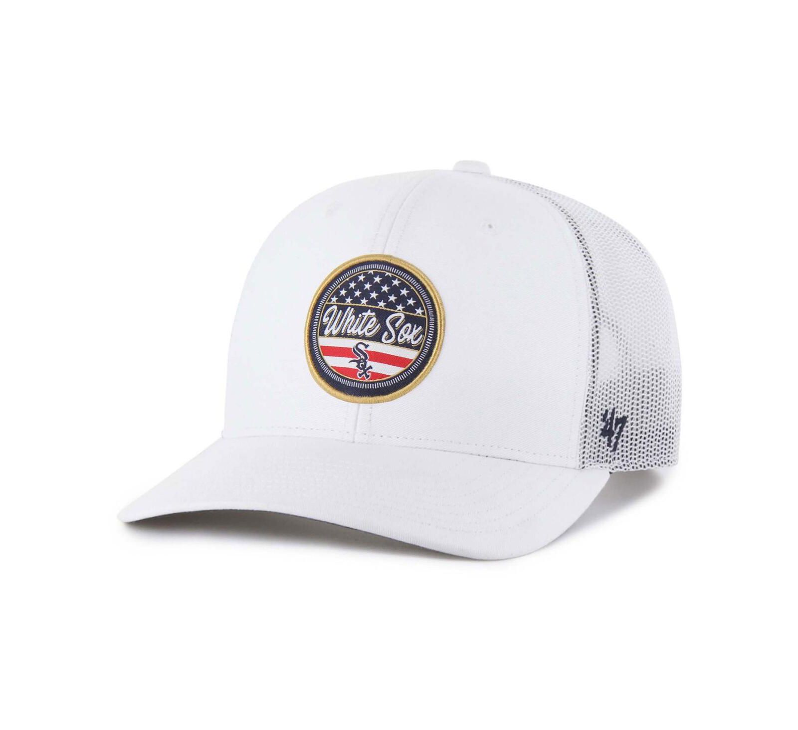 '47 Brand Men's White Chicago White Sox Adjustable Trucker Hat