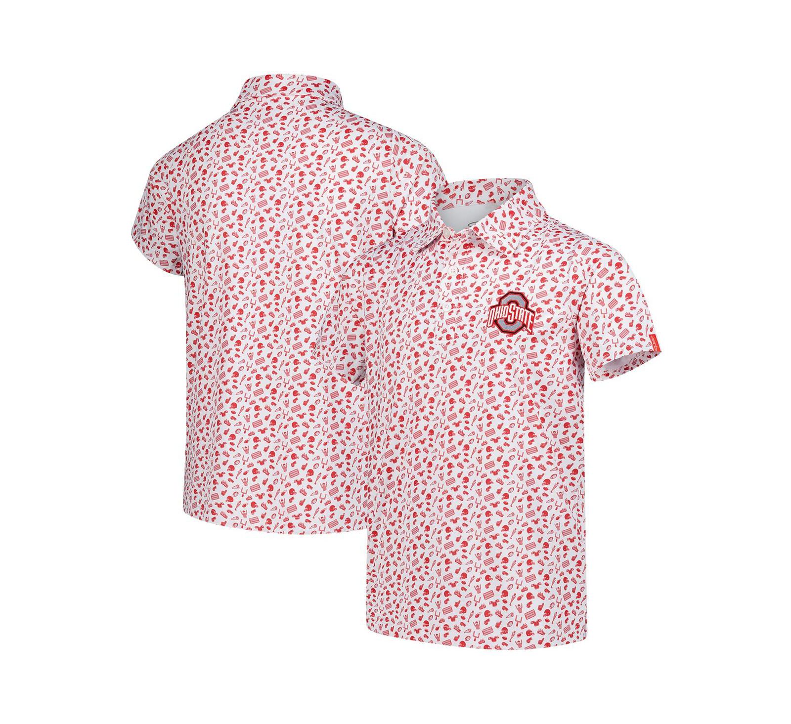 Поло Garb с принтом Ohio State Buckeyes для мальчиков и девочек