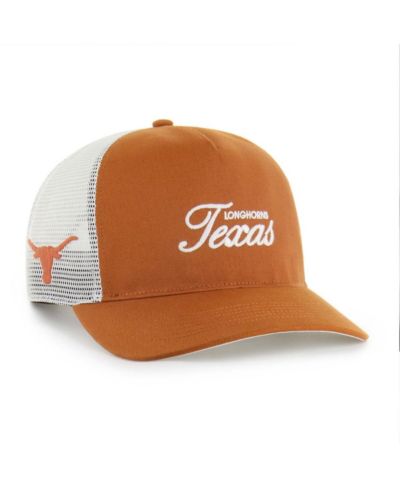 '47 Brand Men's and Women's Burnt Orange Texas Longhorns Contemporary Basics Foundation Trucker Hitch Adjustable Hat