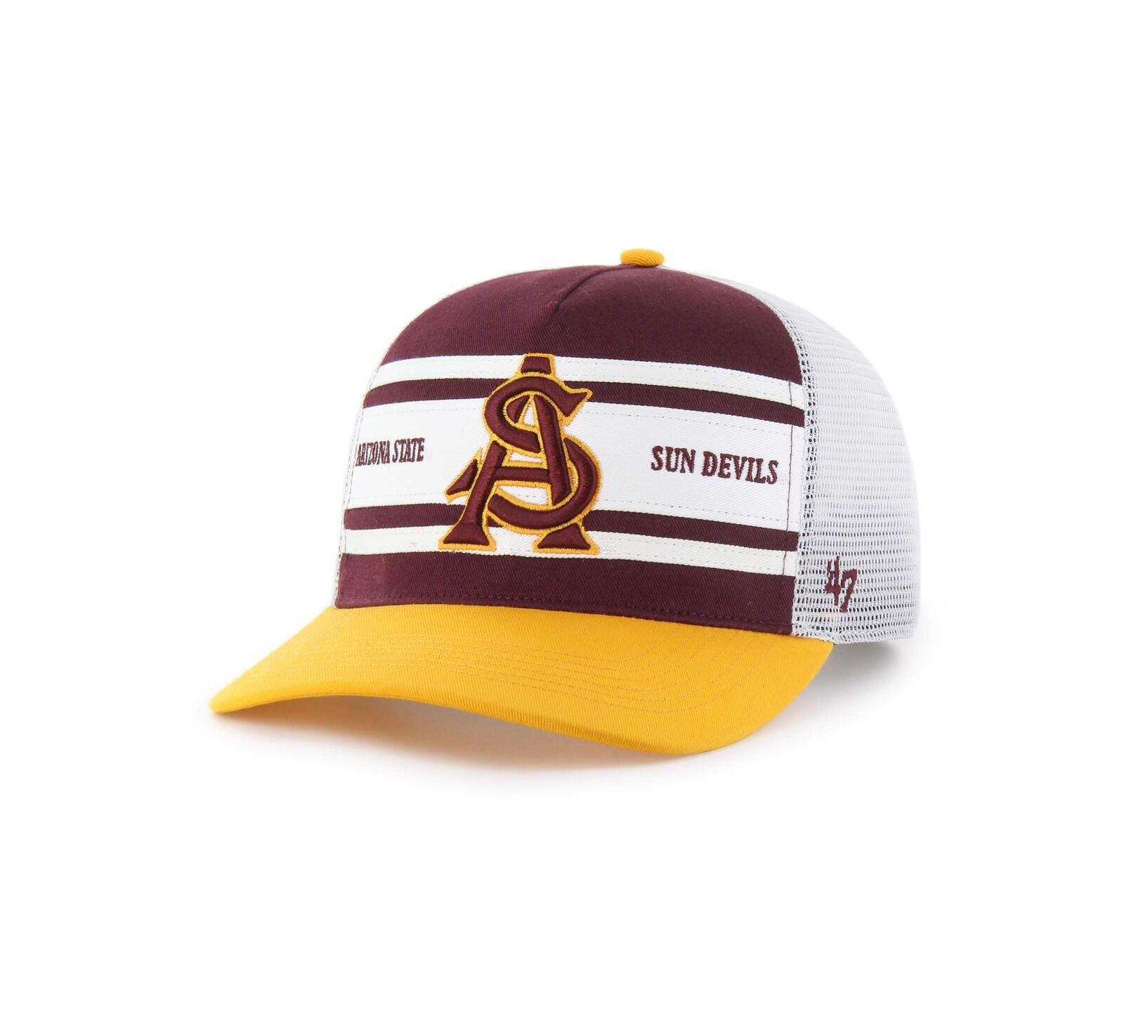 Бейсболка '47 Brand Arizona State Sun Devils Super Stripe Hitch для мальчиков и девочек