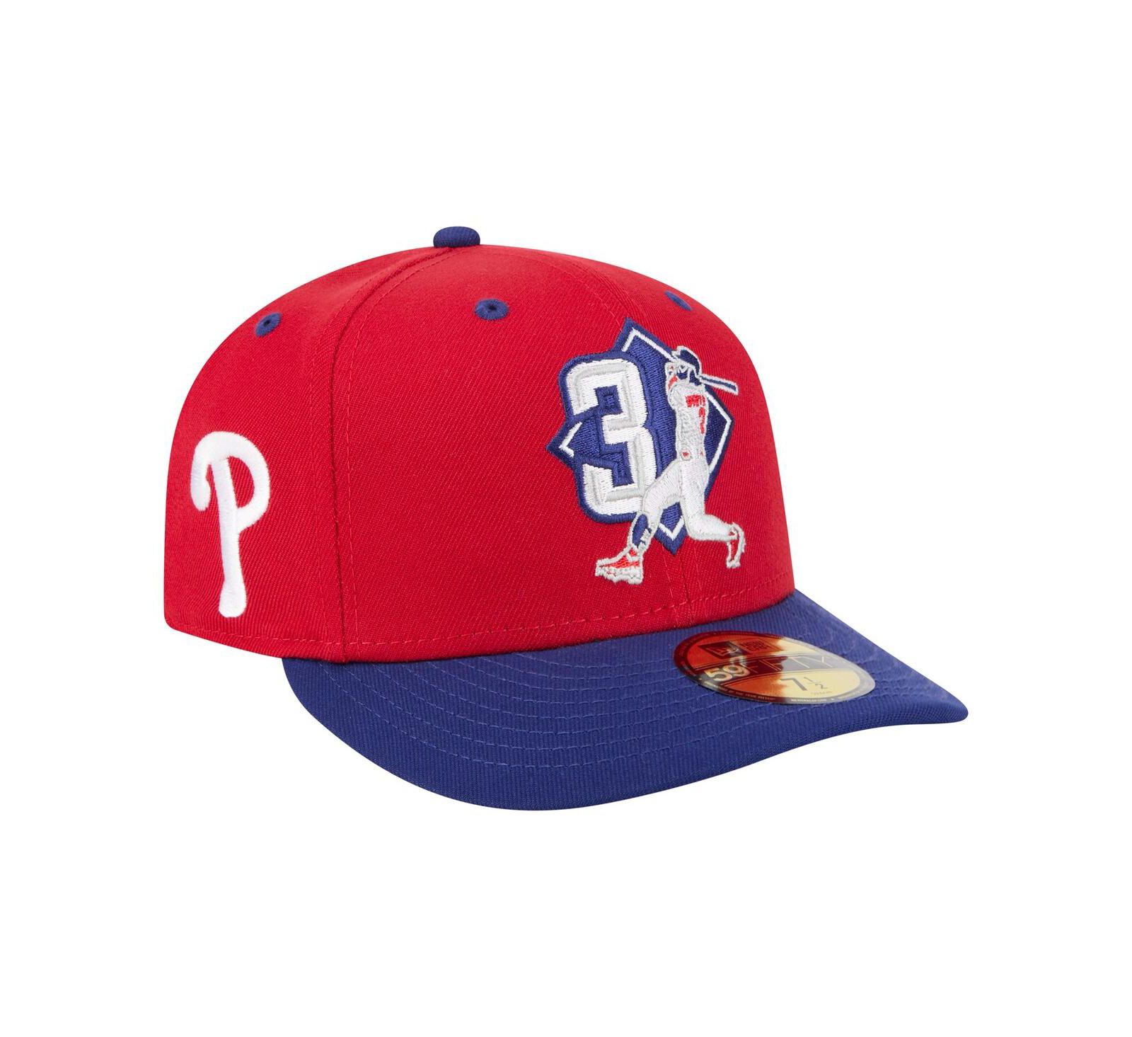 Мужская бейсболка New Era Bryce Harper Red Philadelphia Phillies 59FIFTY Fitted
