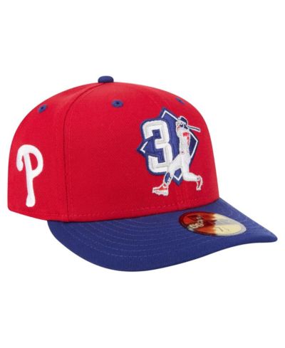 Мужская бейсболка New Era Bryce Harper Red Philadelphia Phillies 59FIFTY Fitted