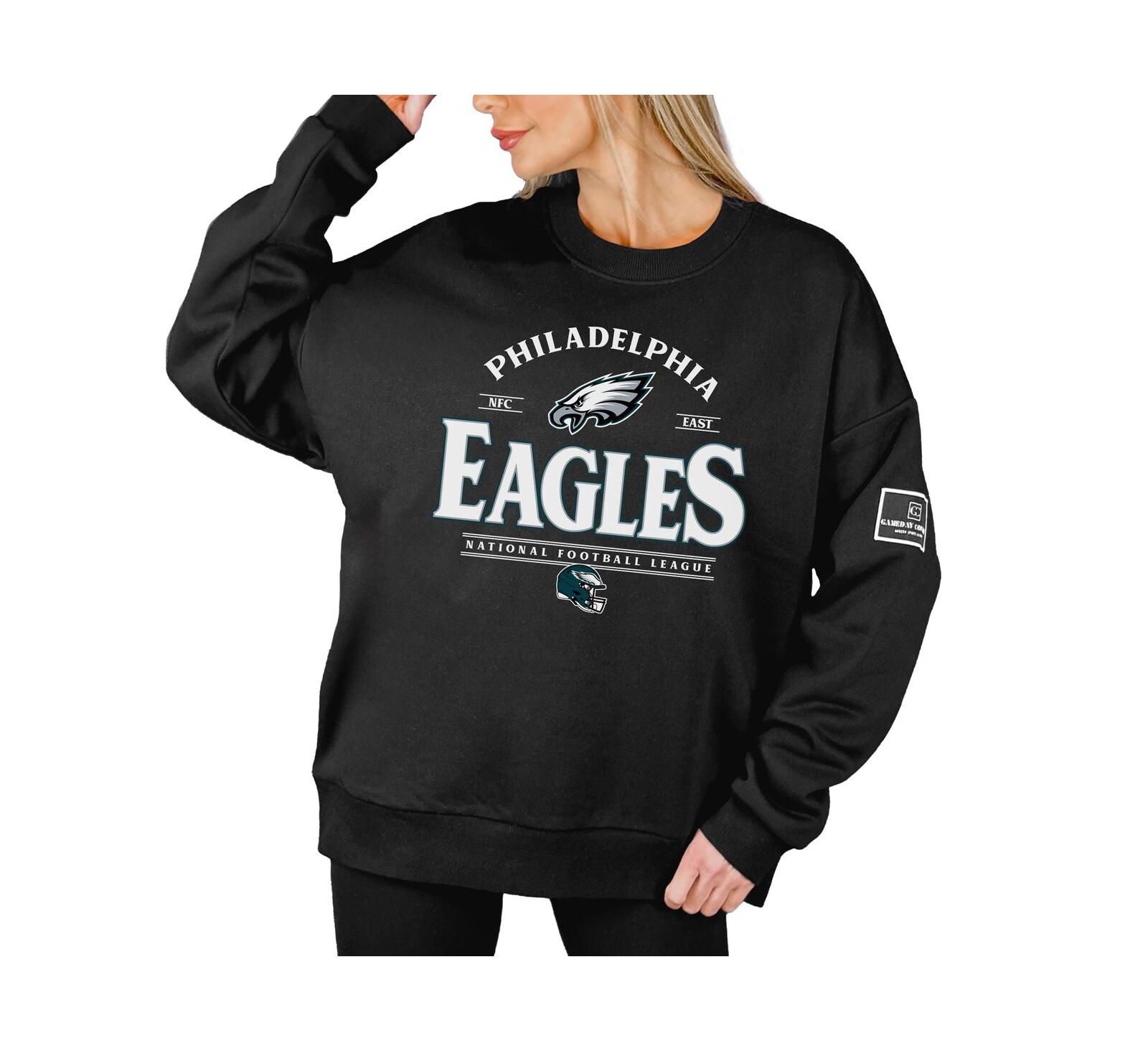 Свитшот Gameday Couture Women's Black Philadelphia Eagles Oversized Players Only Black Label