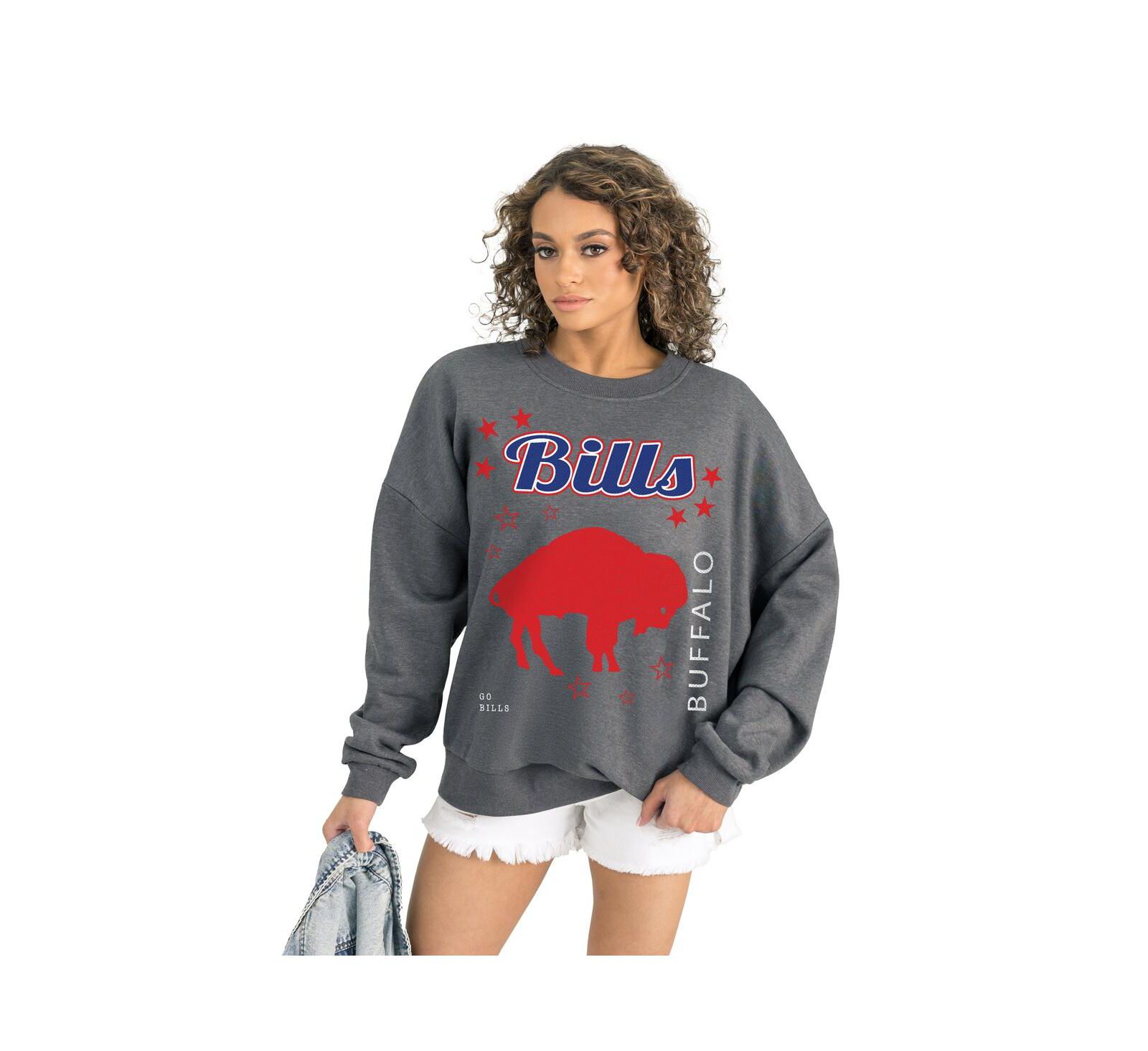 Женская флисовая толстовка Gameday Couture Buffalo Bills Ready to Rumble, серая