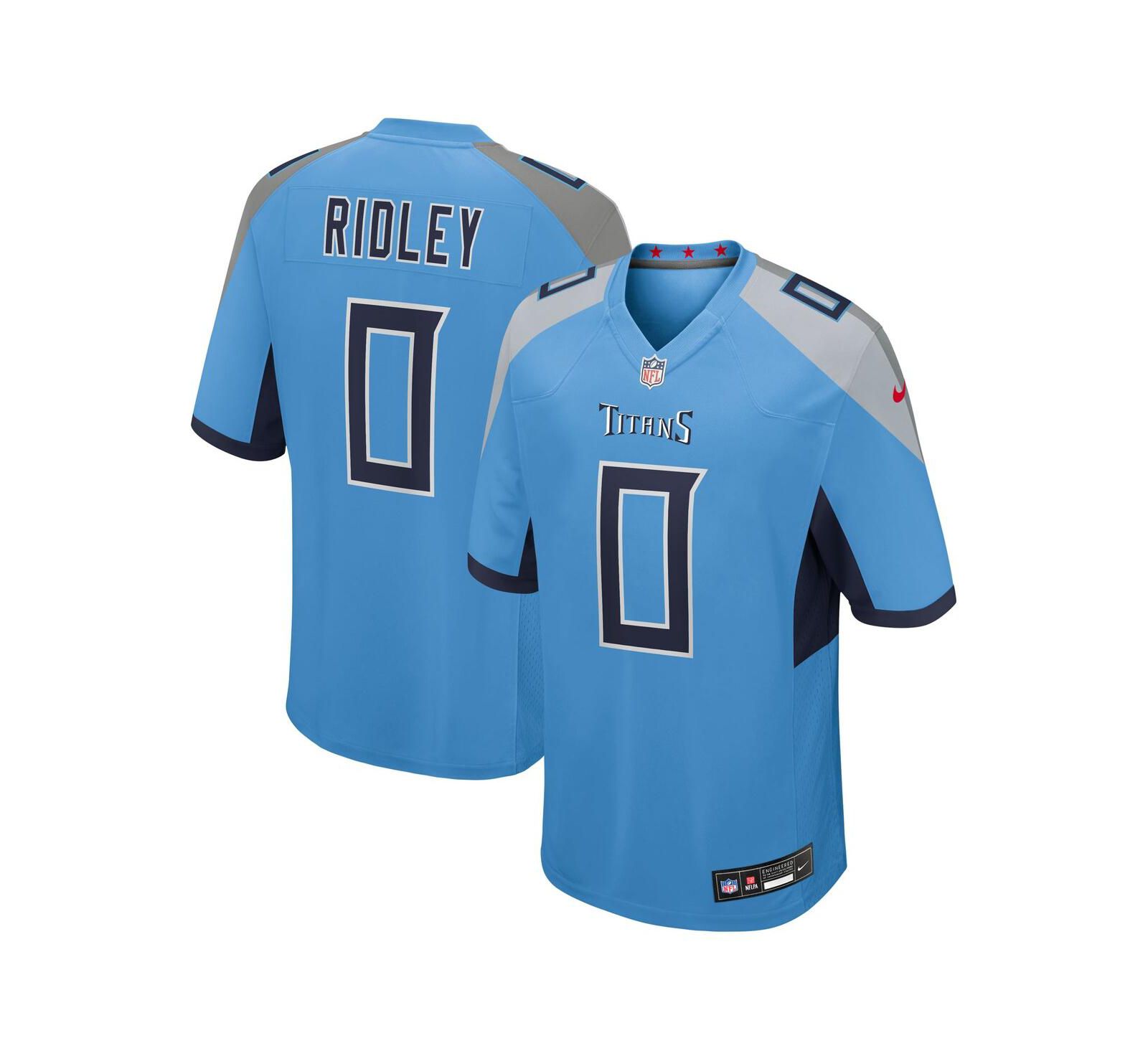 Nike Men's Calvin Ridley Light Blue Tennessee Titans Team Game Jersey