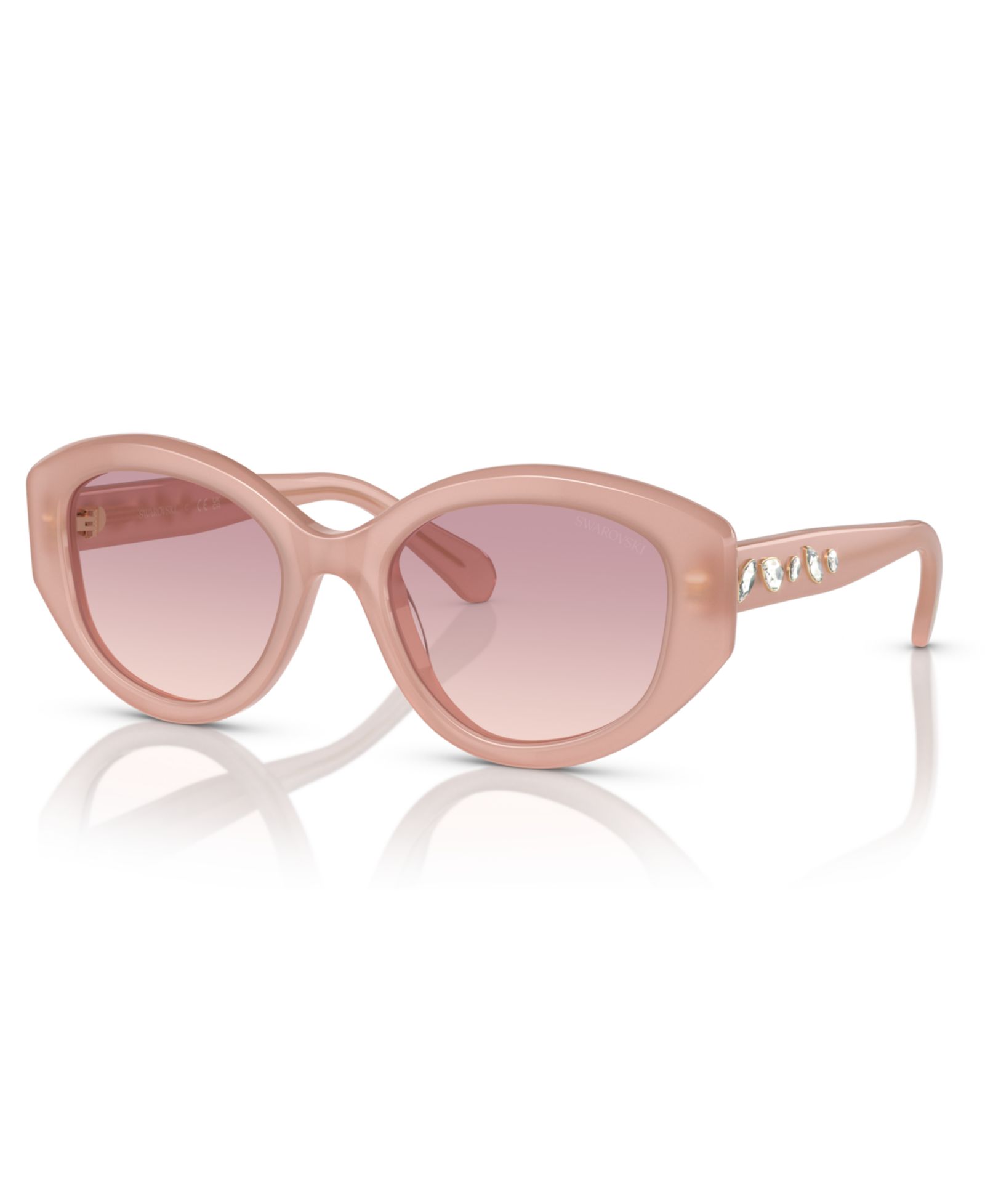 Swarovski Women's Geometric Crystals Gradient Sunglasses, SK6005