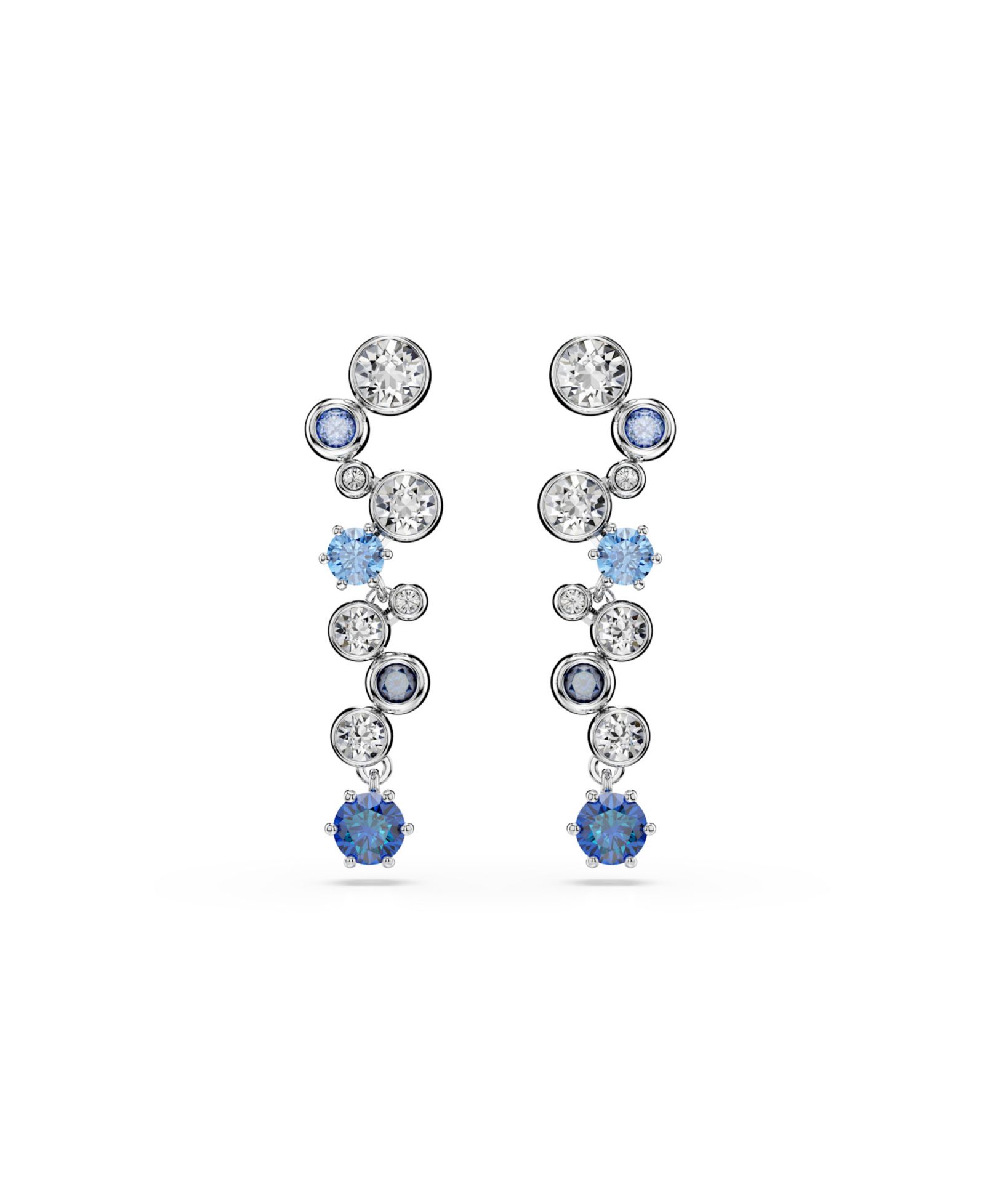 Swarovski серьги-подвески Constella Rhodium Plated