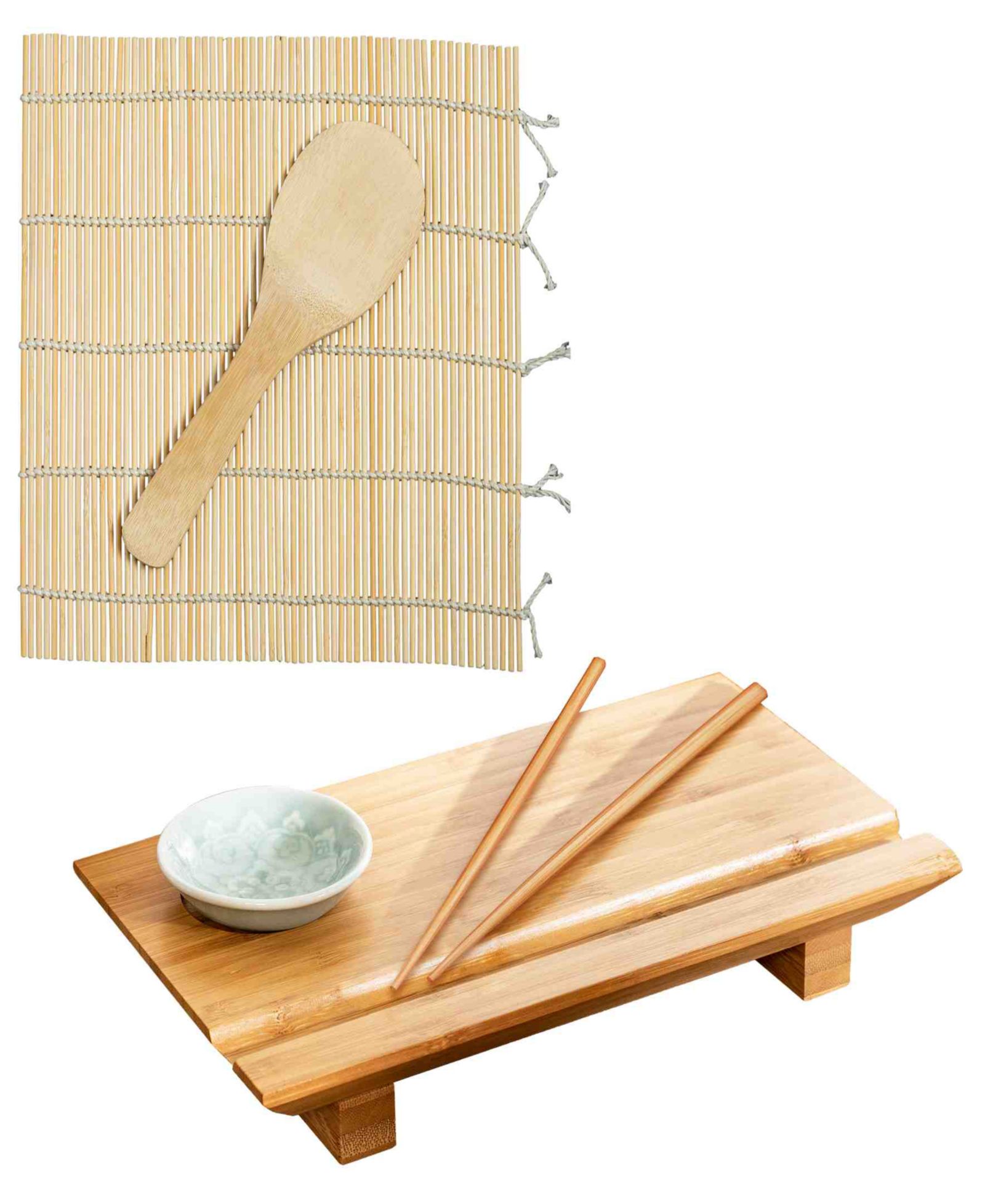 Доска для суши и роллер для суши Joyce Chen Sushi Board and Sushi Roller 2-Pc.