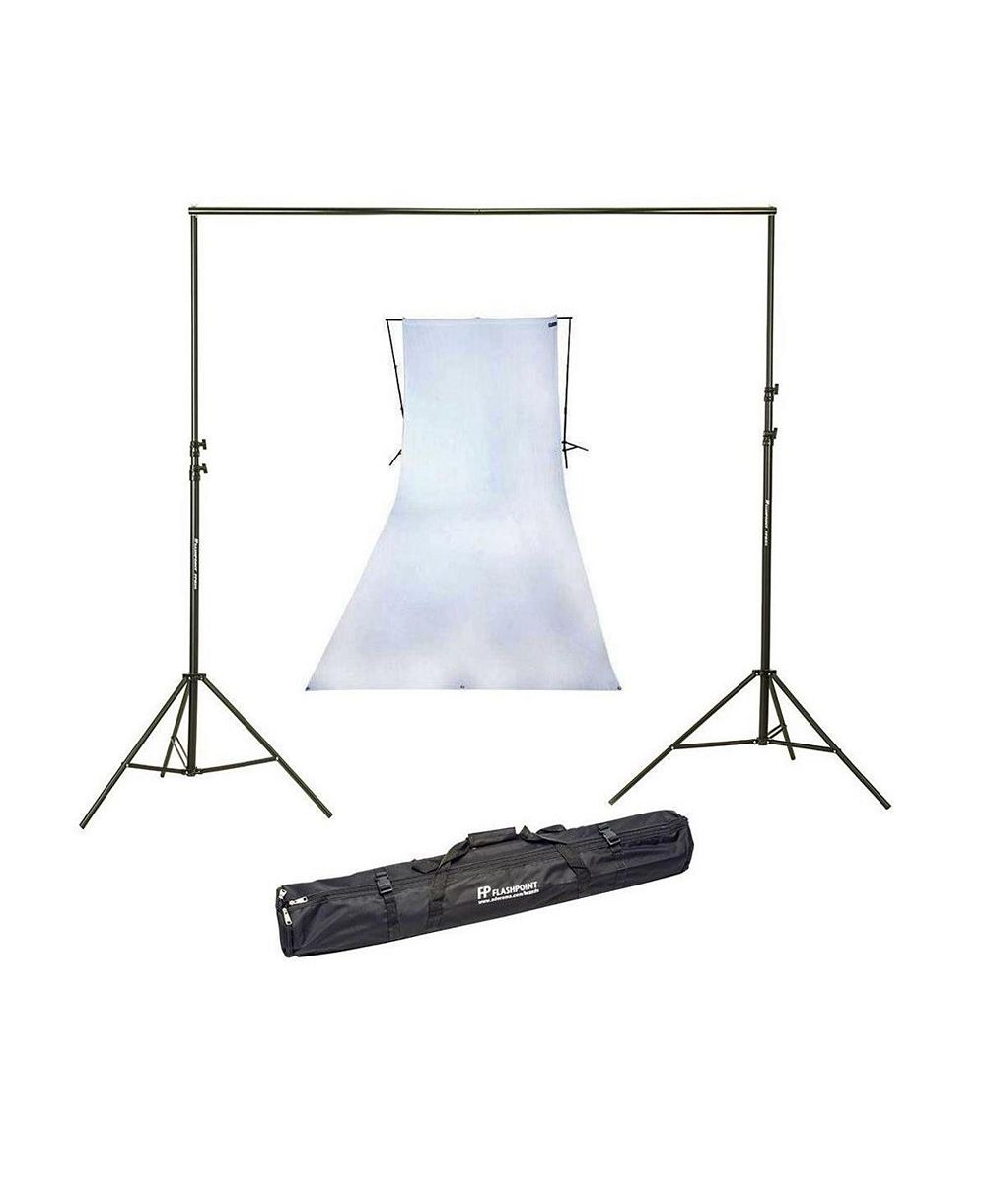 Westcott 9x20' Cotton Background, White with 10' Background Support System