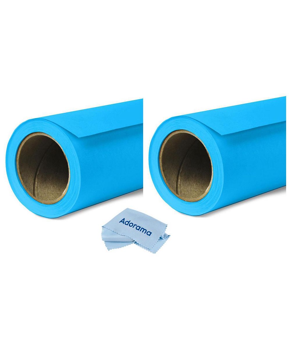Savage Widetone Seamless Background Paper, 86" x 36' - Blue Jay, 2-Pack