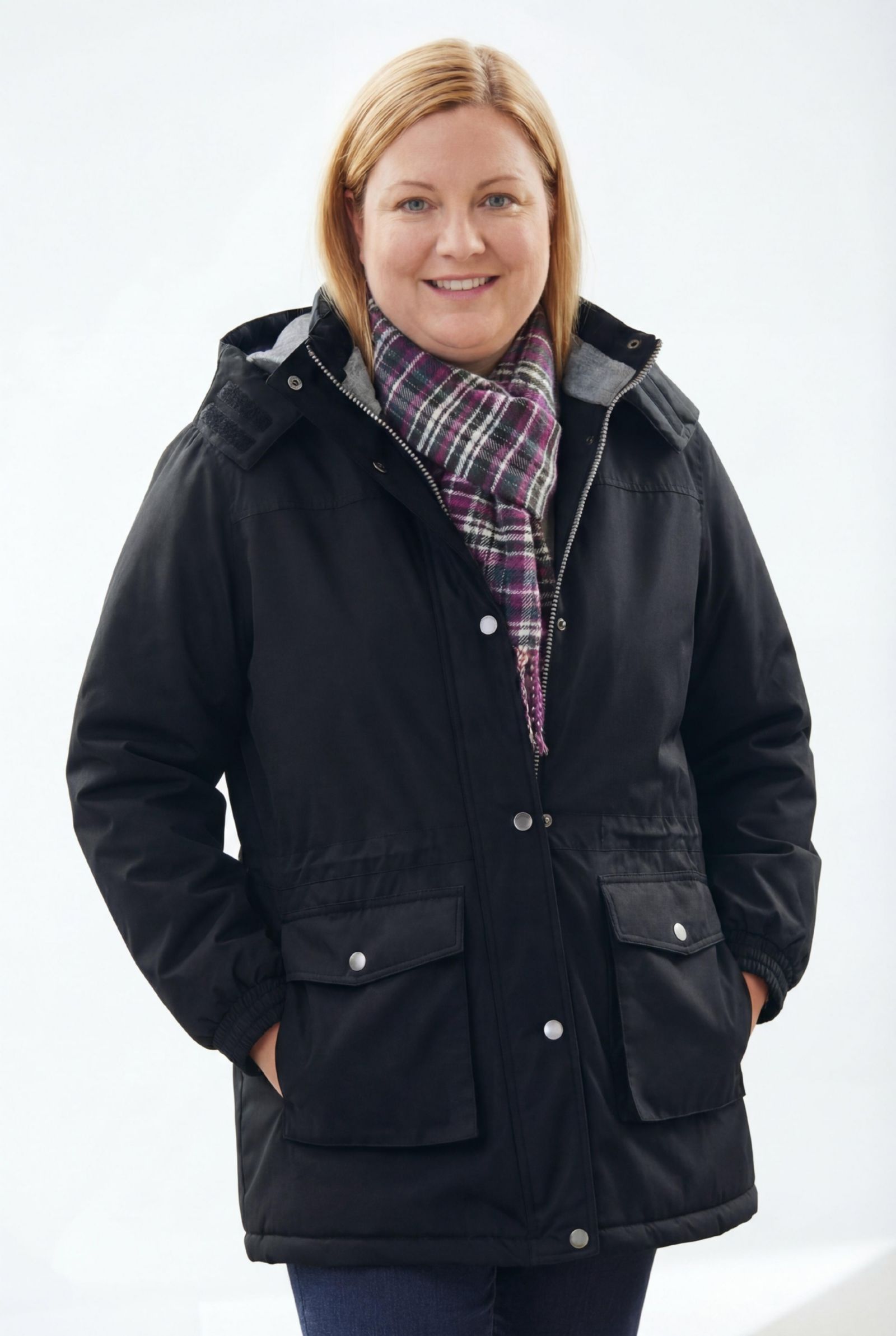 Woman Within Plus Size Microfiber Parka