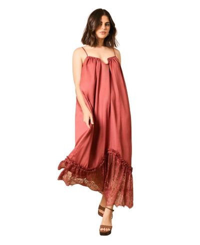 Женское кружевное платье макси Oasis Women's Babydoll Floaty