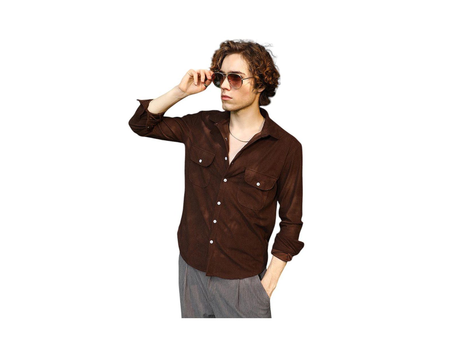 Campus Sutra Men's Tactile Utility Shirt
