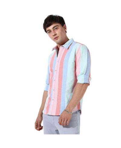 Мужская рубашка Campus Sutra Multicolour Roman Striped