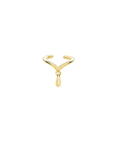 Drop cuff with drop in Vermeil