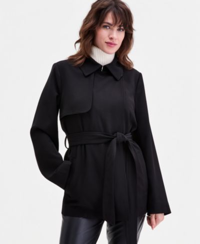 Calvin Klein Женское тренч-пальто Short Belted Crepe