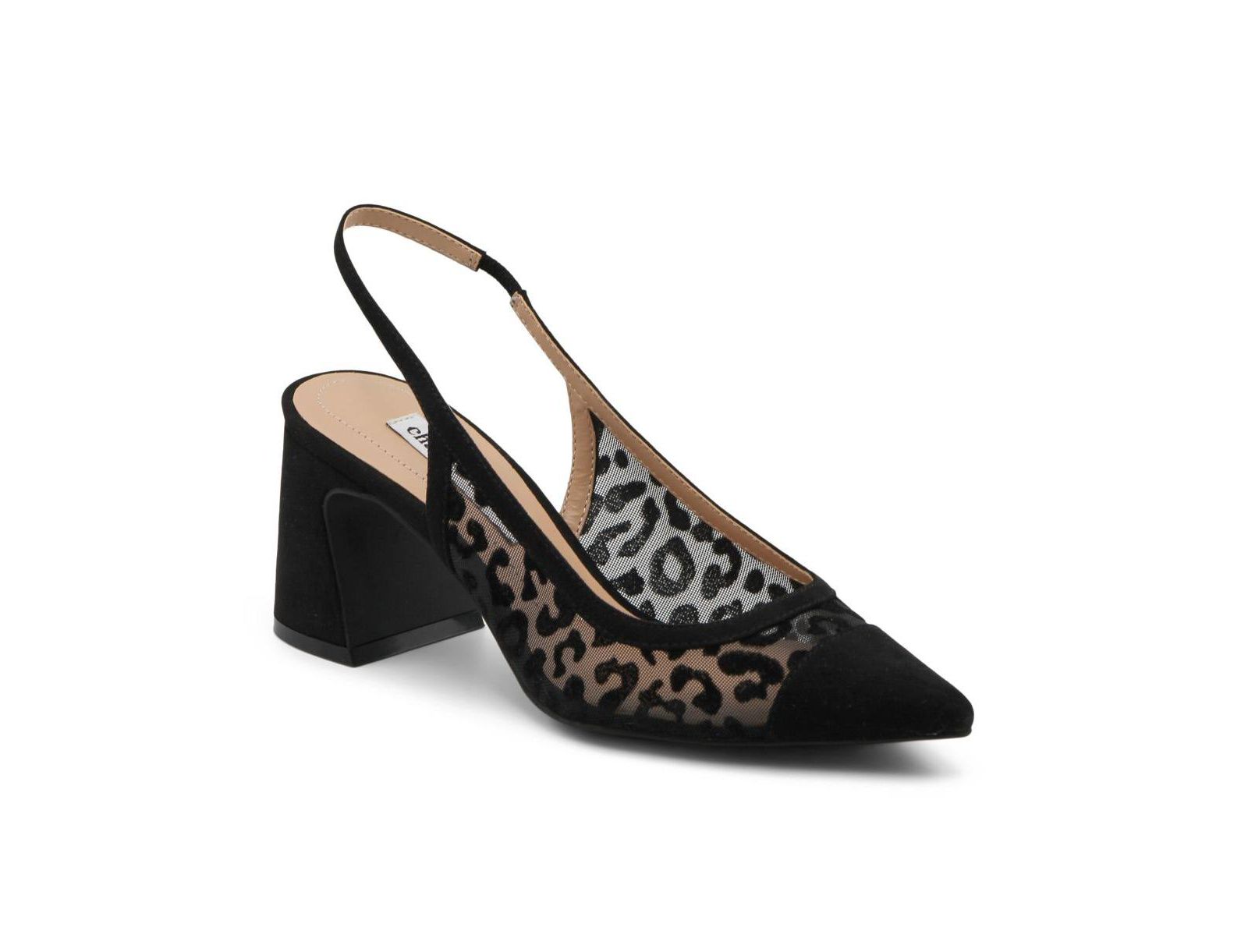 Charles David Womens Afrika Slingback Chunky Heel Dress Pump