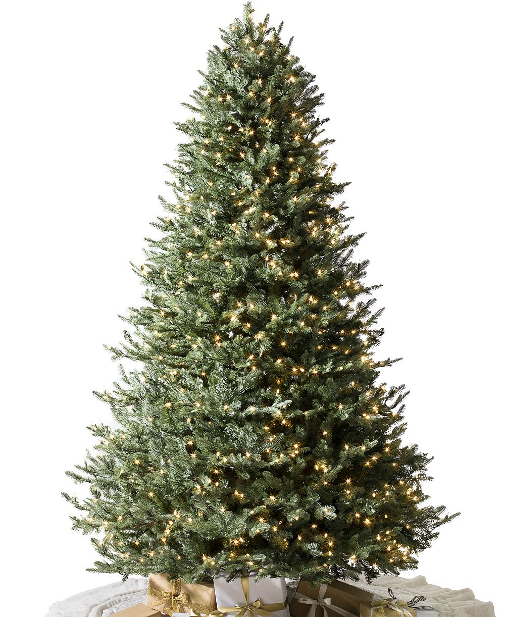Искусственная рождественская ель Balsam Hill 9' из ели с предустановленной светодиодной подсветкой LEDC