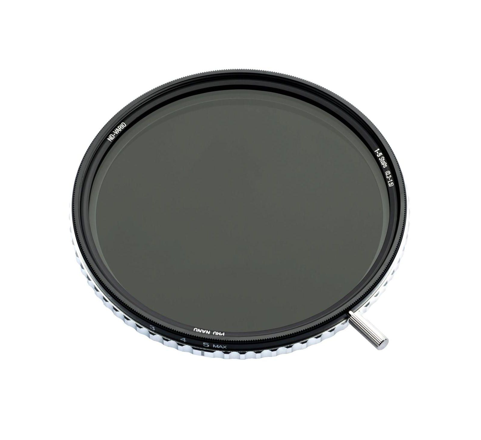 NiSi 49mm True Color ND-VARIO Pro Nano 1-5 Stops 0.3-1.5 Variable ND Filter