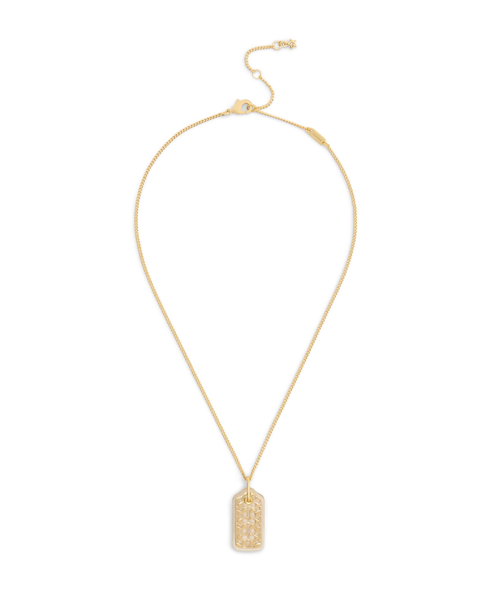 Подвеска-кулон COACH Gold Plated Hangtag