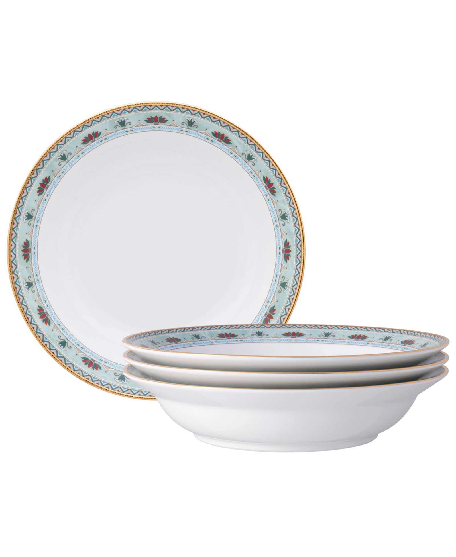 Набор из 4 обеденных чаш Noritake Serene Garden 10", 25 oz.