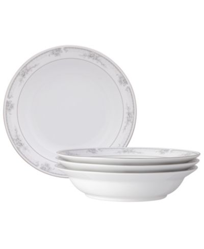 Noritake Sweet Leilani Set of 4 Rim Dinner Bowls, 10", 25 oz.
