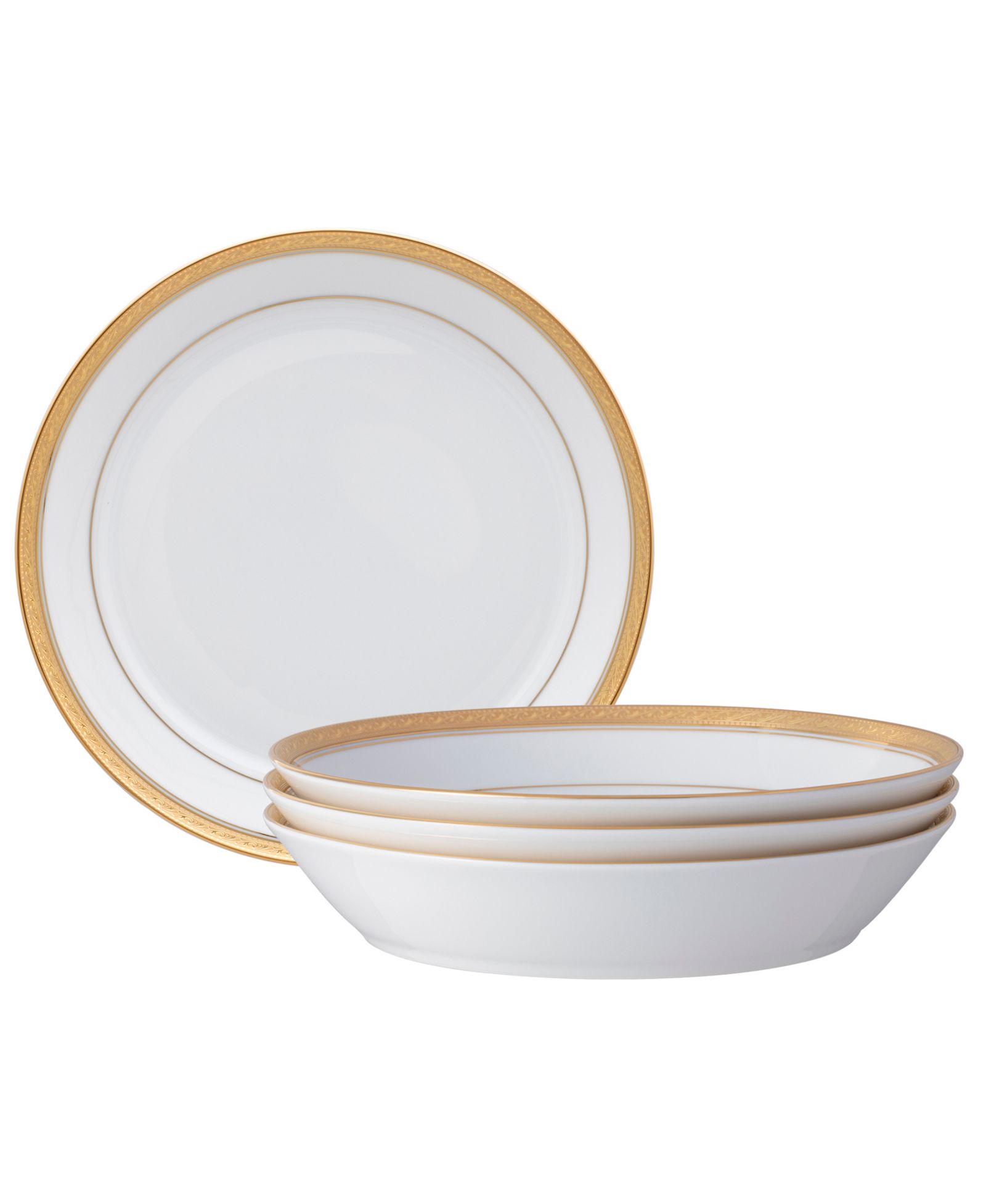 Набор тарелок Noritake Crestwood 4-Pc. Coupe