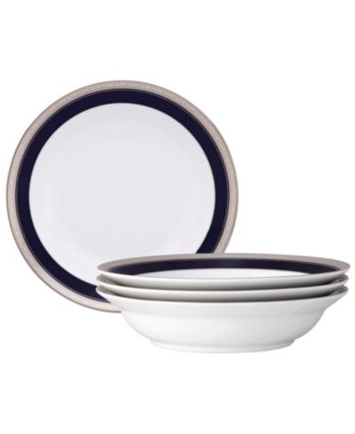 Noritake Crestwood Cobalt Platinum набор обеденных тарелок, 4 шт., 10", 25 oz.