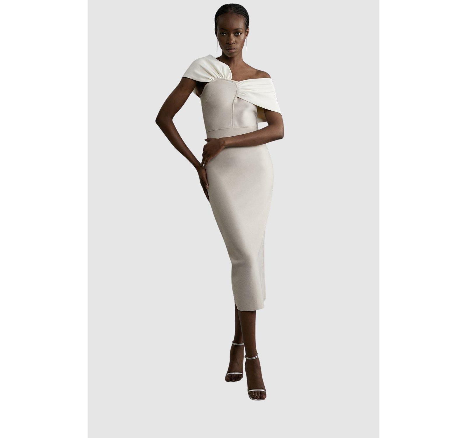 Женское асимметричное миди-платье Karen Millen Figure Form